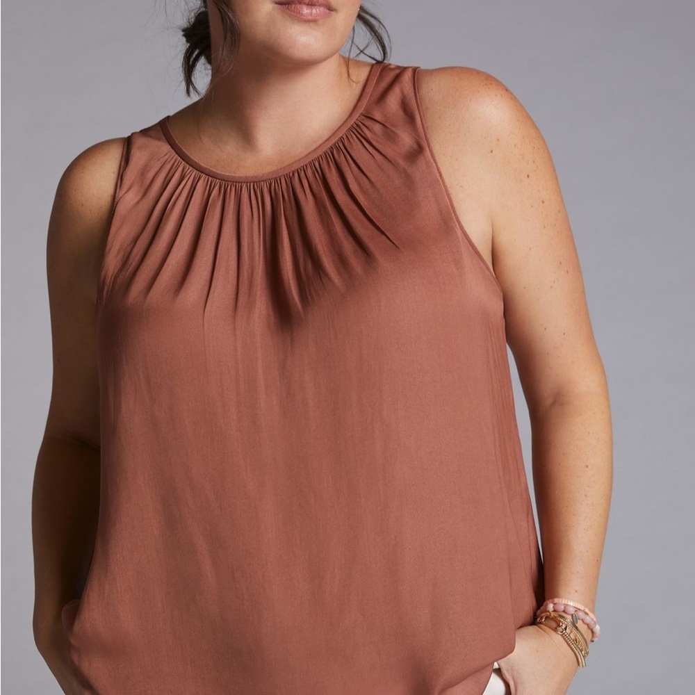 Current Air Backless Rust Blouse - image 7